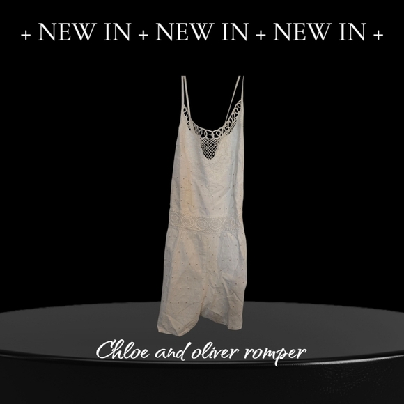 Chloe and Oliver Other - White Lace Romper By Chloe And Oliver NWT